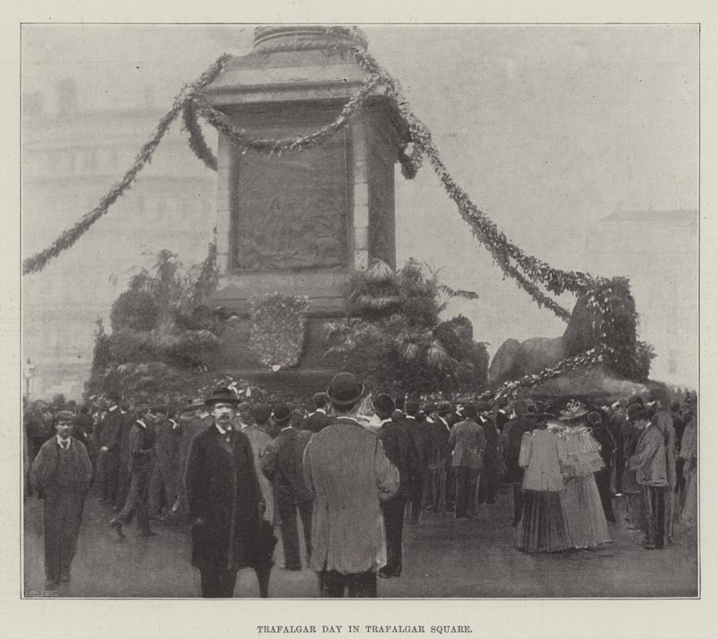 Trafalgar Day auf dem Trafalgar Square von English Photographer
