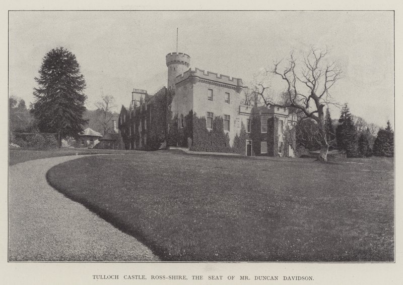 Tulloch Castle, Ross-Shire, der Sitz von Herrn Duncan Davidson von English Photographer