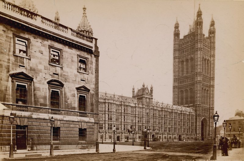 Victoria Tower des Parlamentsgebäudes von English Photographer