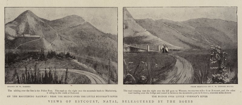 Ansichten von Estcourt, Natal, belagert von den Buren von English Photographer