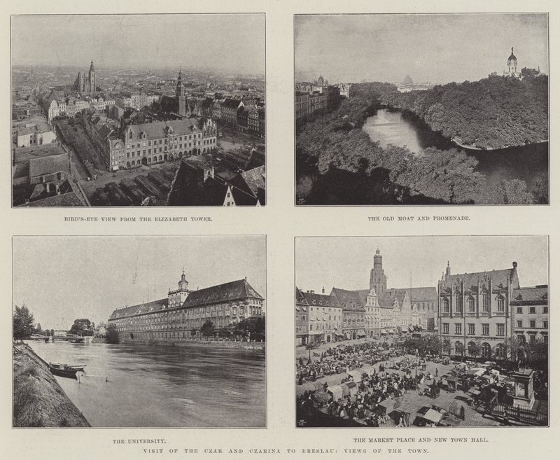 Besuch des Zaren und der Zarin in Breslau, Ansichten der Stadt von English Photographer