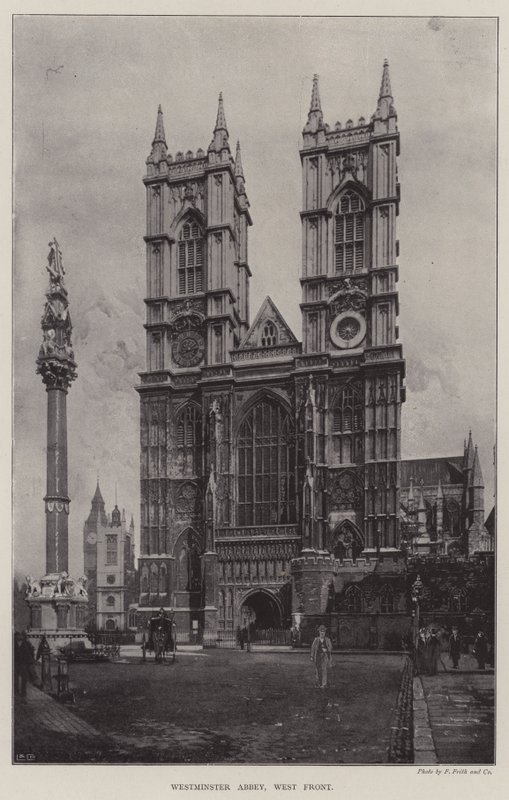 Westminster Abbey, Westfront von English Photographer