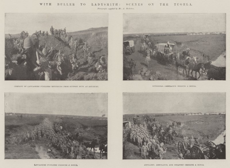 Mit Buller nach Ladysmith, Szenen am Tugela von English Photographer