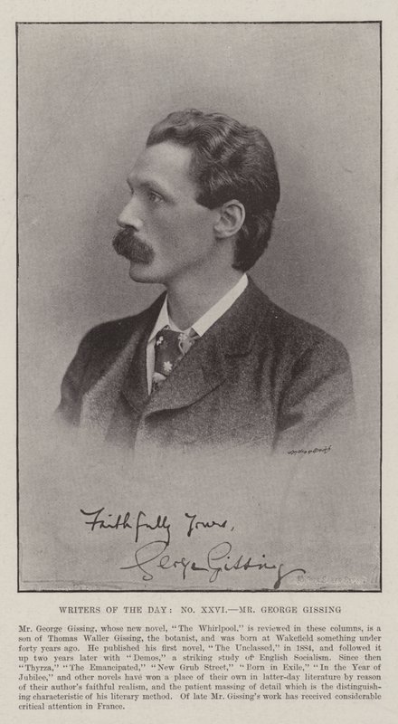 Schriftsteller des Tages, Mr. George Gissing von English Photographer