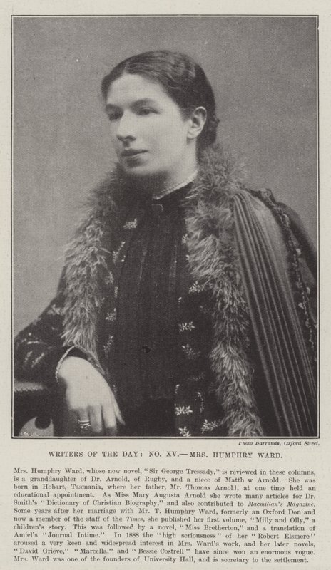 Schriftsteller der Zeit, Mrs. Humphry Ward von English Photographer