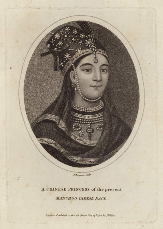 Eine chinesische Prinzessin der Gegenwart, Manchoo Tartar Rasse von English School