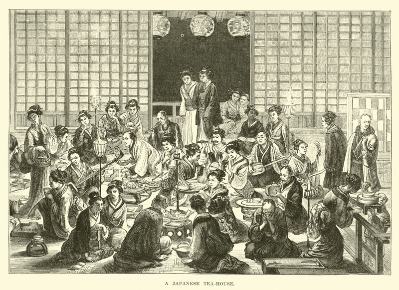 Ein japanisches Teehaus von English School