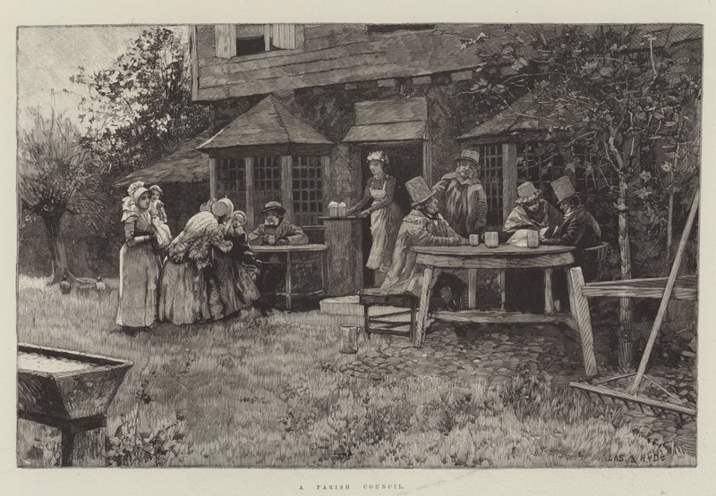 Ein Gemeinderat (Gravur) von English School