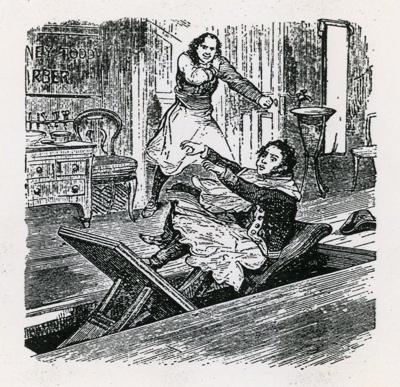 Eine Perlenkette oder Der Freund der Fleet Street (1847), Britannia, Hoxton. Sweeney Todd von English School