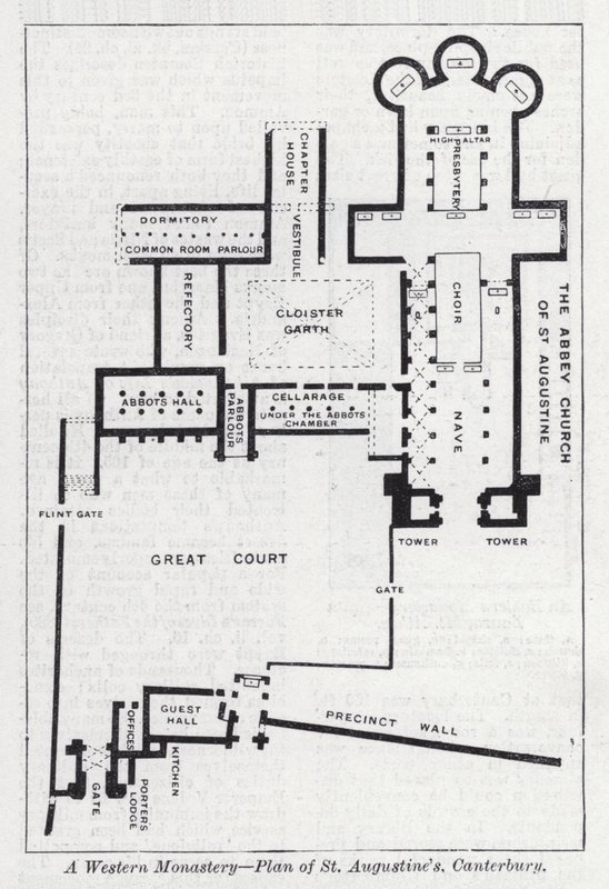 Ein westliches Kloster, Plan von St. Augustine