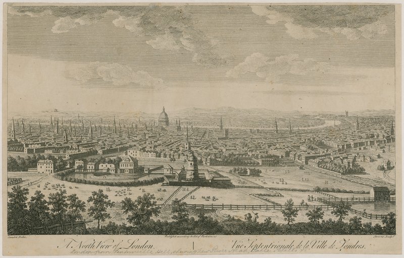 Nordansicht von London. Von Pentonville Hill von English School