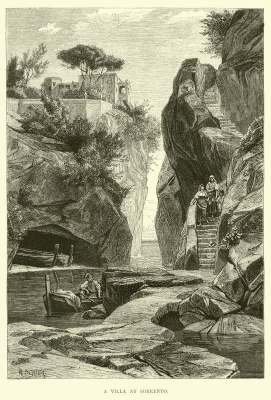 Eine Villa in Sorrent von English School