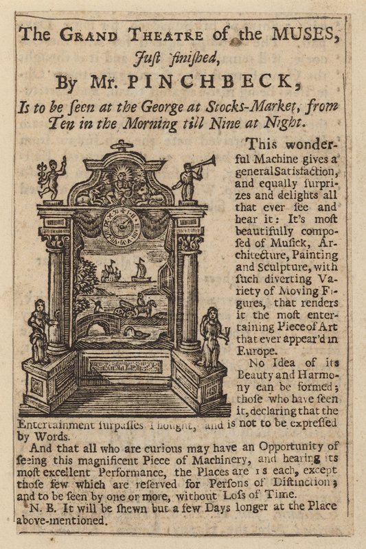 Anzeige für Das Grand Theatre of the Muses von English School