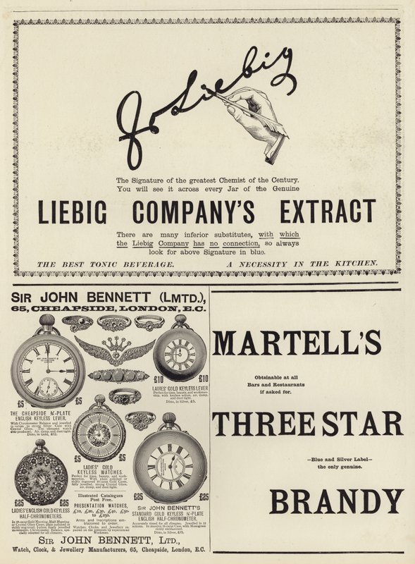 Werbeseite aus The Graphic Christmas Number 1897 von English School