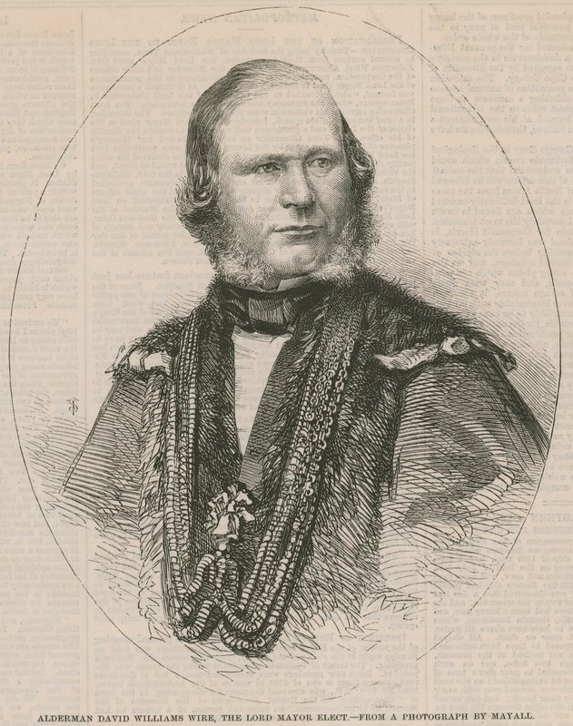 Alderman David Williams Wire, der gewählte Lord Mayor von English School