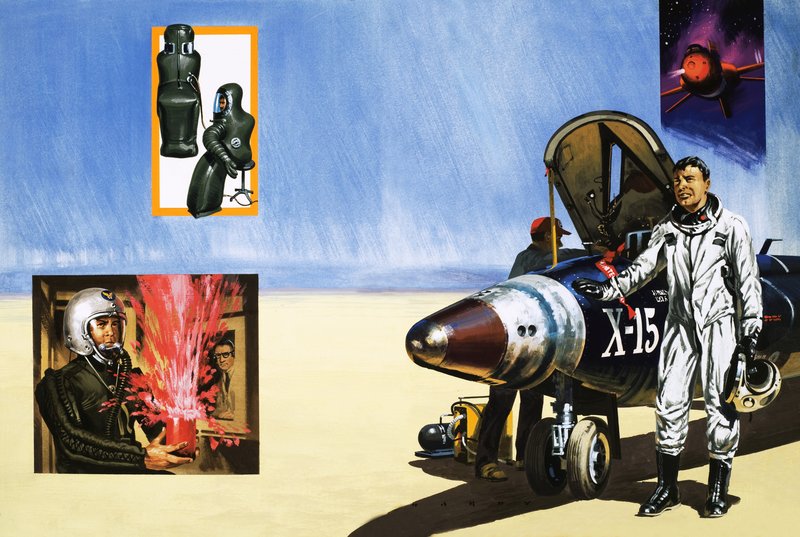 Ein X-15-Pilot atmet die Wüstenluft von English School