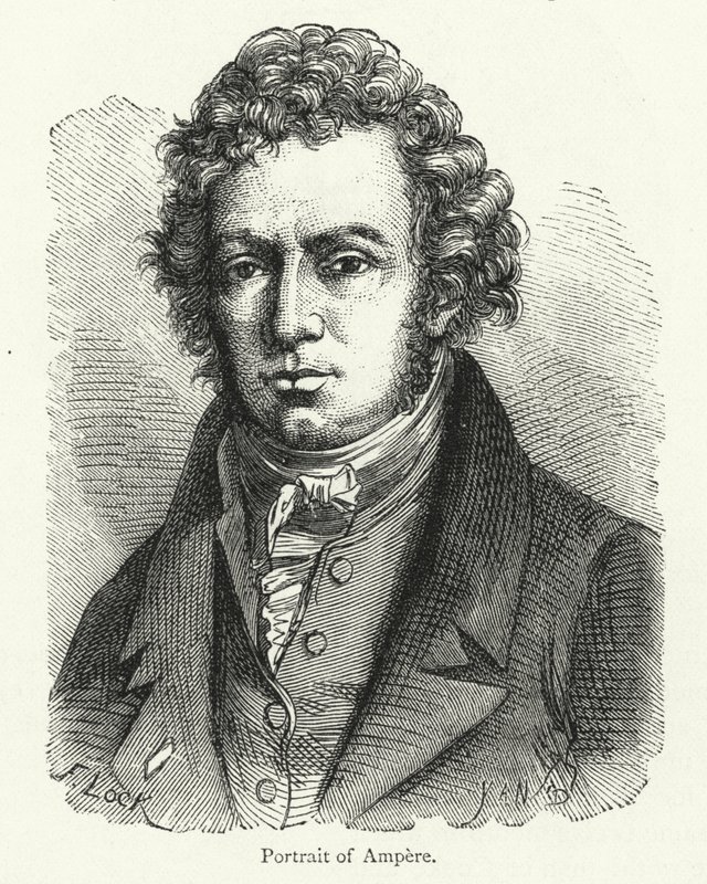 André-Marie Ampère, französischer Physiker und Pionier auf dem Gebiet des Elektromagnetismus von English School