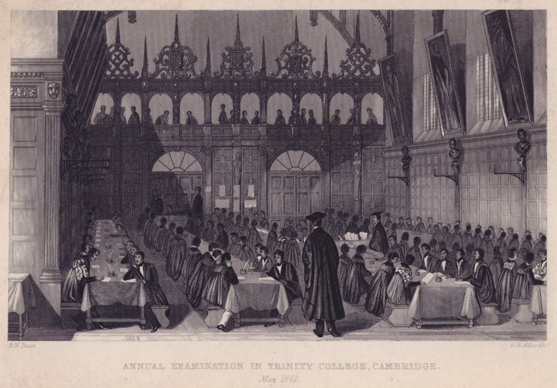 Jährliche Prüfung am Trinity College, Cambridge, Mai 1842 von English School