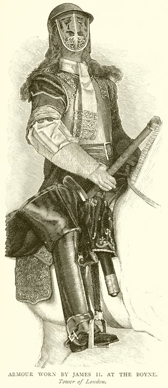 Rüstung, getragen von James II. bei der Boyne von English School