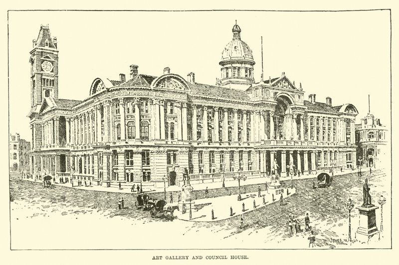 Kunstgalerie und Rathaus von English School