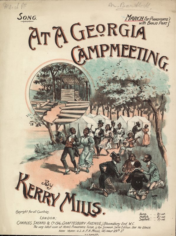 Auf einem Georgia-Campmeeting von English School