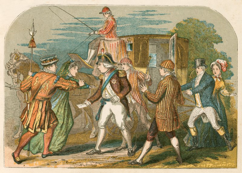 Versuchtes Attentat auf George III durch Margaret Nicholson von English School