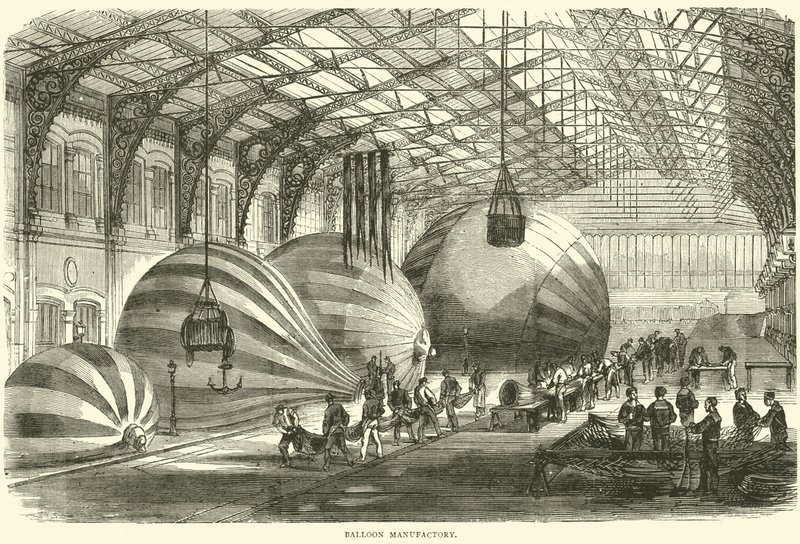 Ballonfabrik, Oktober 1870 von English School
