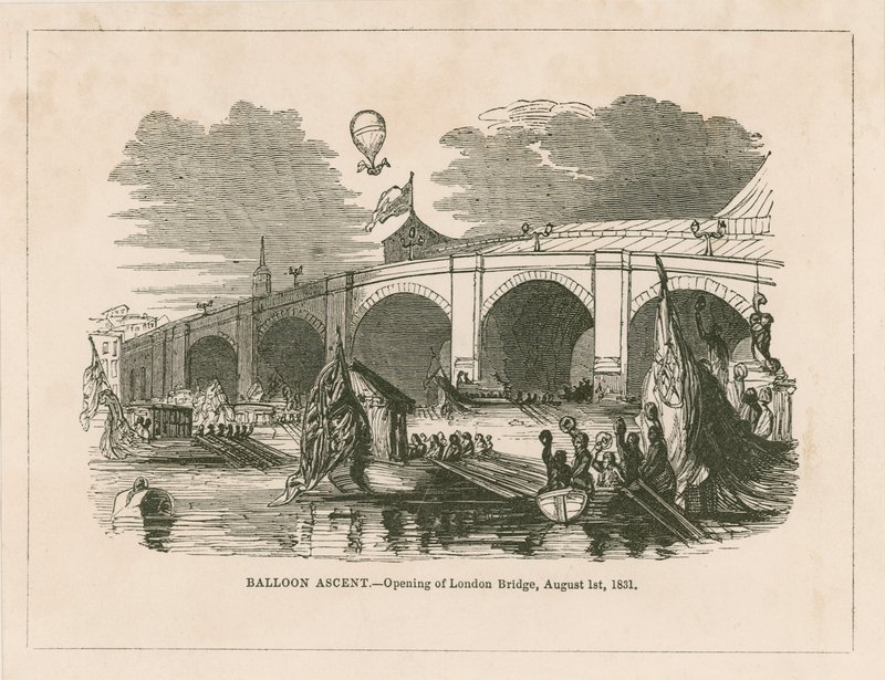 Ballonaufstieg bei der Eröffnung der neuen London Bridge von English School