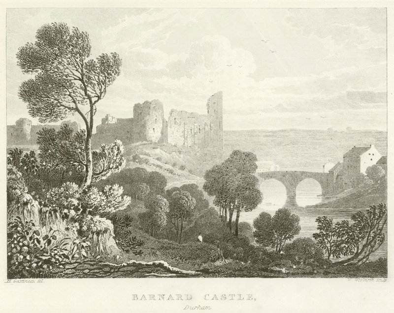 Barnard Schloss, Durham (Stich) von English School