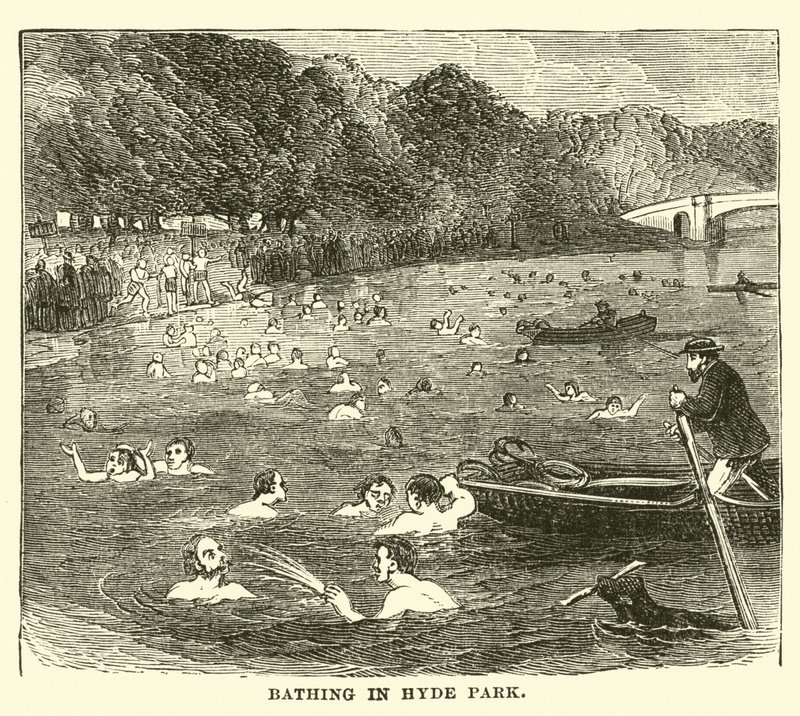 Baden im Hyde Park von English School