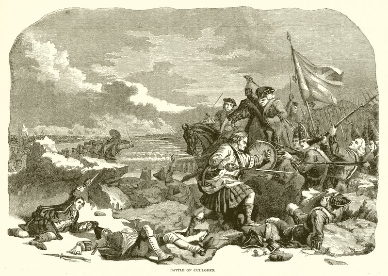Schlacht von Culloden von English School