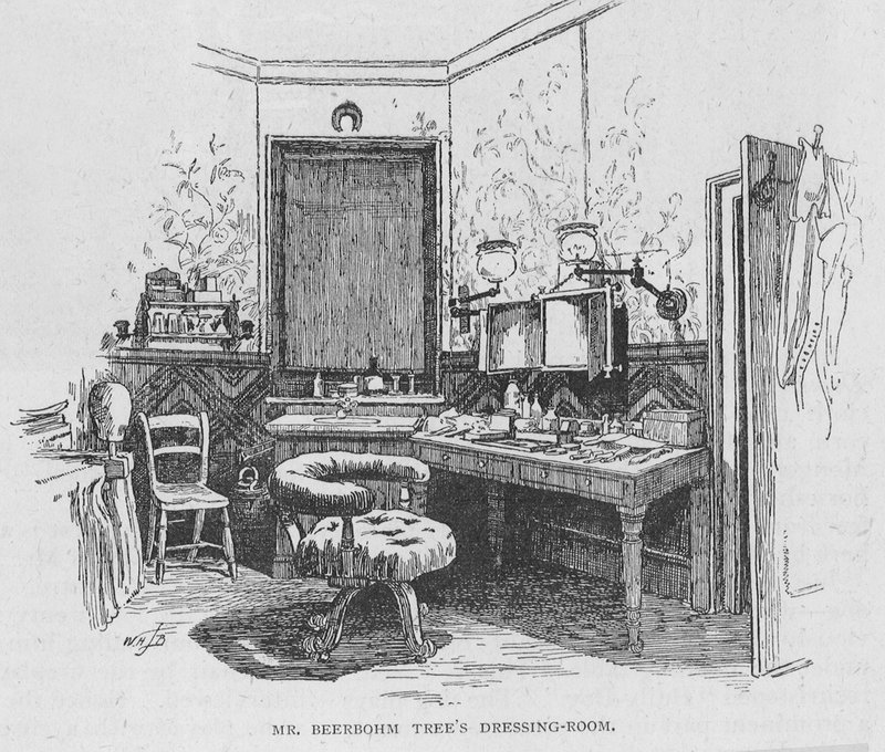 Beerbohm Trees Ankleidezimmer von English School