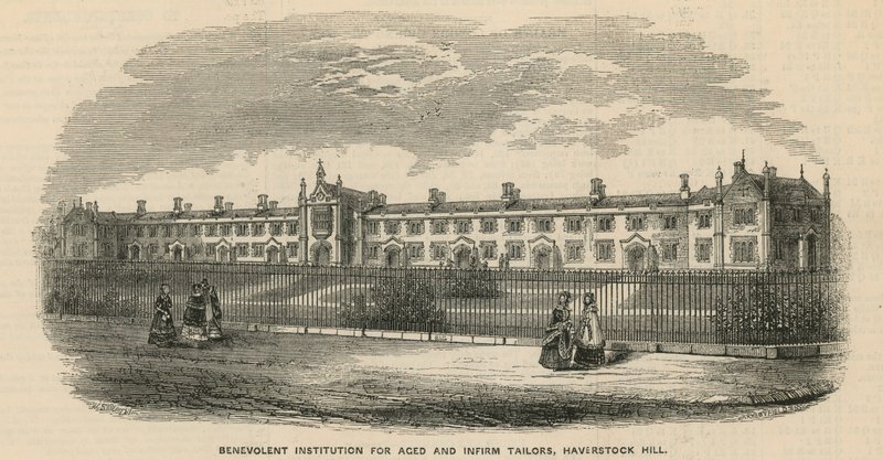 Wohltätigkeitsinstitution für alte und gebrechliche Schneider auf Haverstock Hill von English School