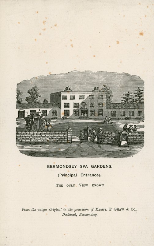 Bermondsey Spa Gardens von English School