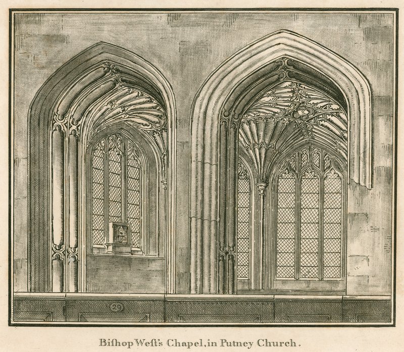 Bischof Wests Kapelle, Putney-Kirche, London von English School