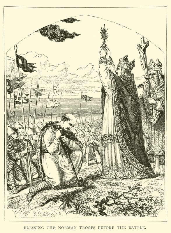 Segnung der normannischen Truppen vor der Schlacht von English School