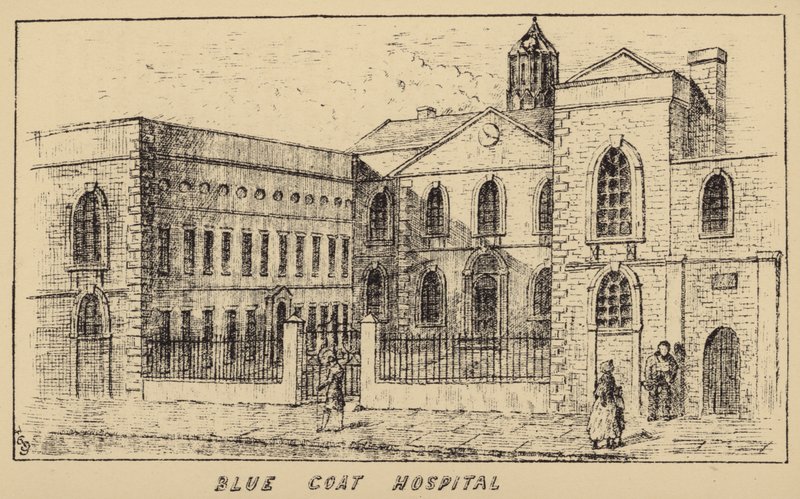Blue Coat Hospital (Gravur) von English School