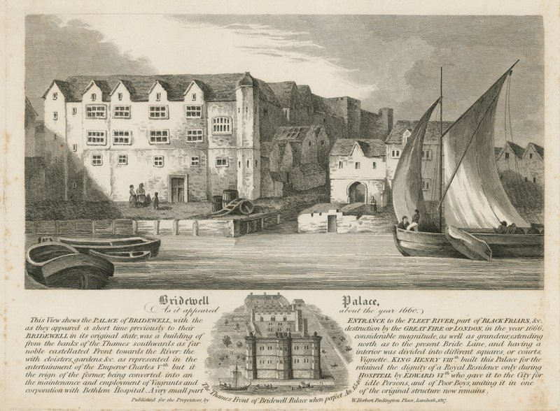 Bridewell Palace um das Jahr 1660 von English School