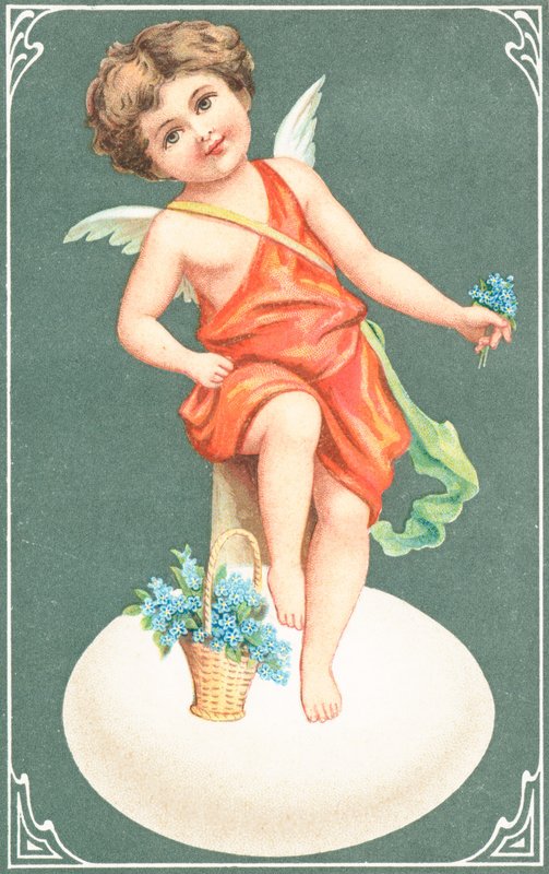 Britische Valentinskarte von English School