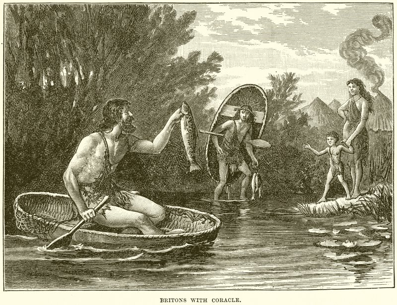 Briten mit Coracle von English School
