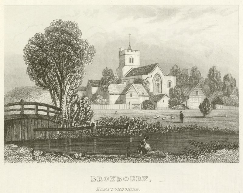 Broxbourn, Hertfordshire (Stich) von English School