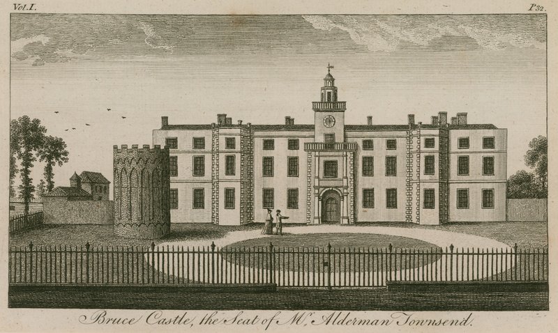 Bruce Castle, Tottenham, London, der Sitz von Mr. Alderman Townsend von English School