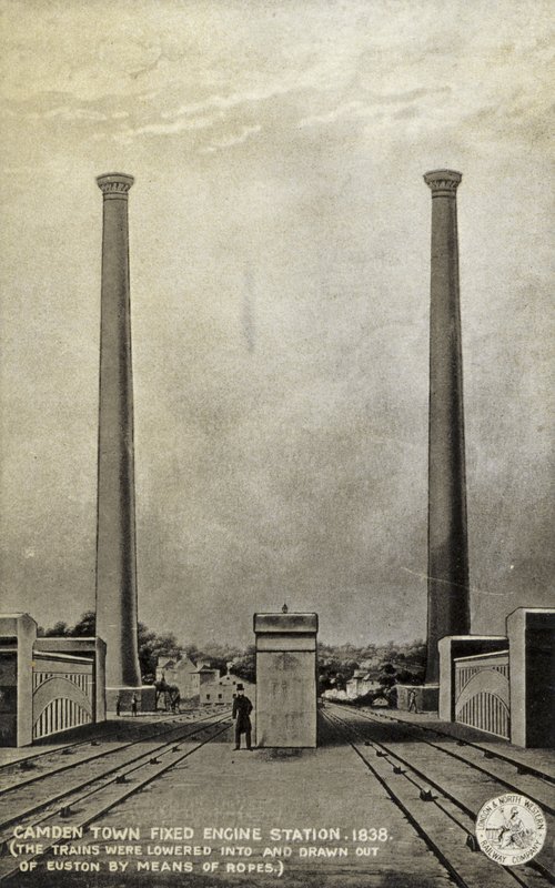 Camden Town Fixed Engine Station, 1838 von English School