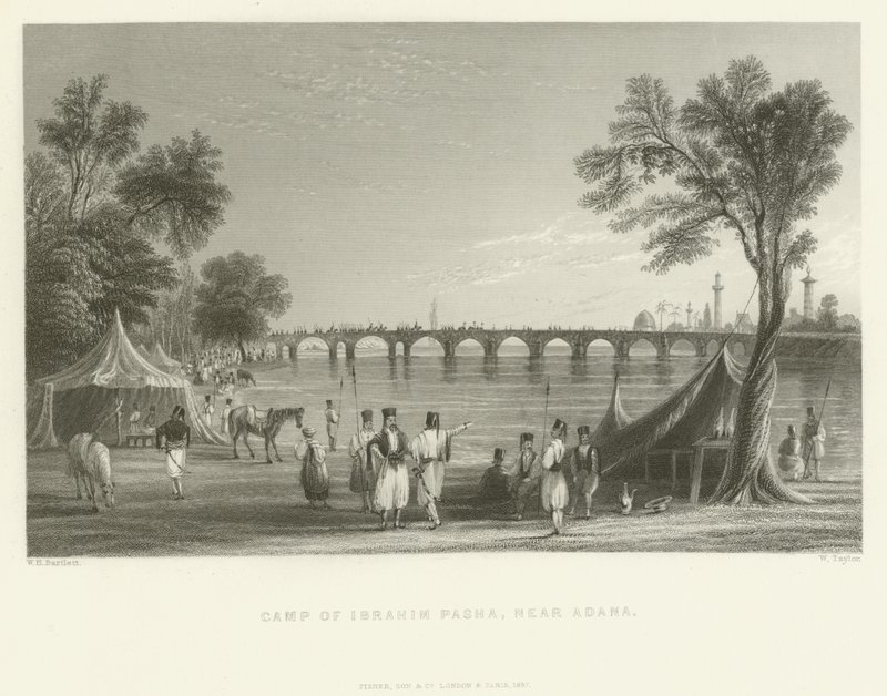 Lager von Ibrahim Pascha, nahe Adana, Türkei, 1837 von English School