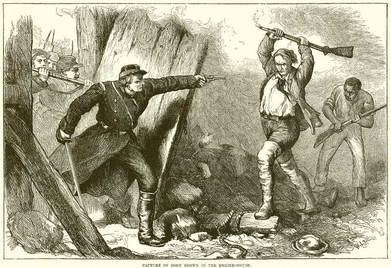 Gefangennahme von John Brown im Maschinenhaus von English School