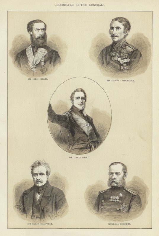 Berühmte britische Generäle von English School