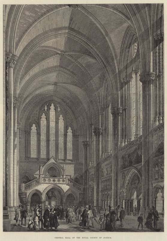 Zentralhalle der Königlichen Gerichte von English School