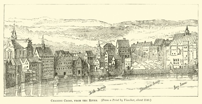 Charing Cross, vom Fluss aus von English School