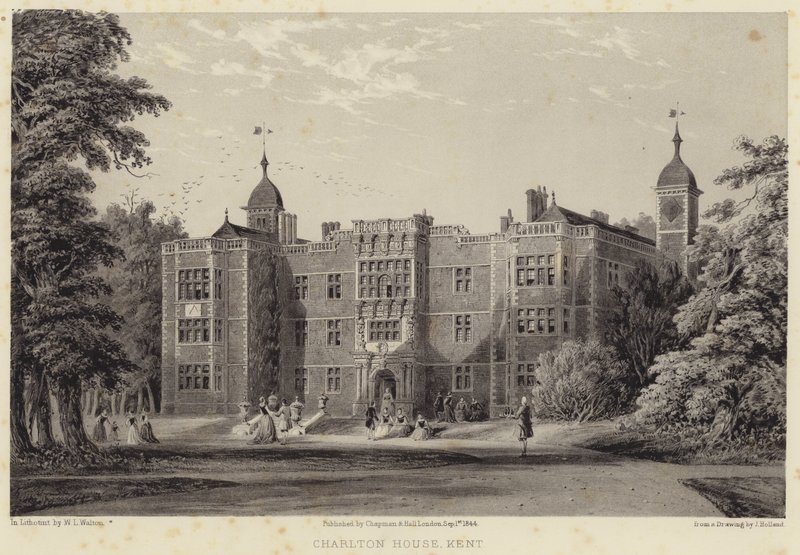 Charlton House, Kent (Stich) von English School