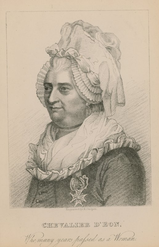Chevalier DEon, der viele Jahre als Frau lebte von English School